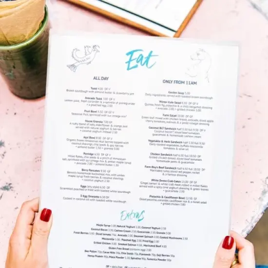 WeChef 11"x17" Double-Sided All Clear Vinyl Menu Cover 2 View Plastic Menu Holder Top Loading Restaurant Cafe 30 Pack image {8}