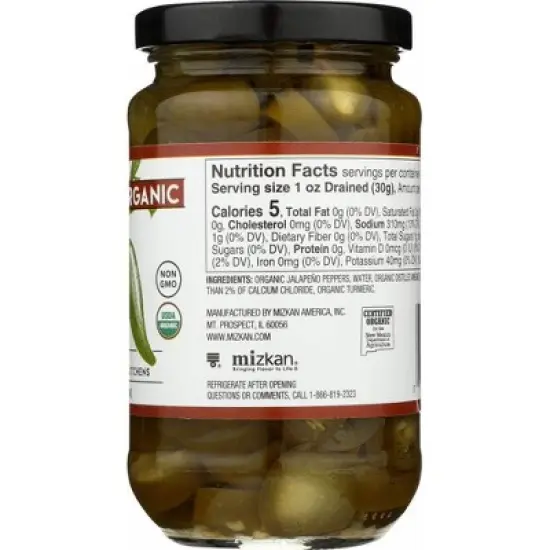 Rio Luna Organic Nacho Sliced Jalapenos - Case of 12/12 oz image {3}