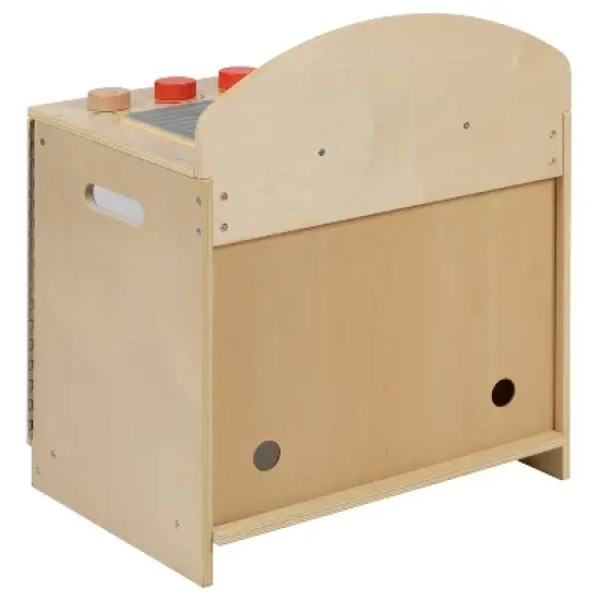 Flash Furniture Children's Wooden Kitchen Stove for Commercial or Home Use - Safe, Kid Friendly Design image {2}