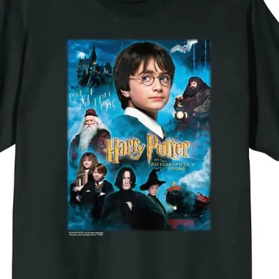 Harry Potter Men's Sleep Set With Navy Blue Short-Sleeve Tee and Charcoal Heather Drawstring Sleep Pants image {3}