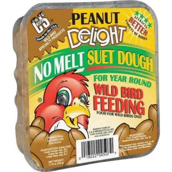 C&S 11.75 Oz. Peanut Delight No Melt Suet Dough image {1}