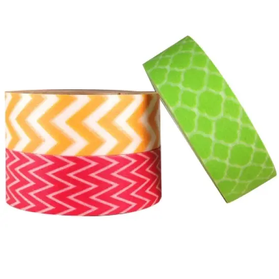 Wrapables Summer Flavors Japanese Washi Masking Tape (Set of 3) image {2}