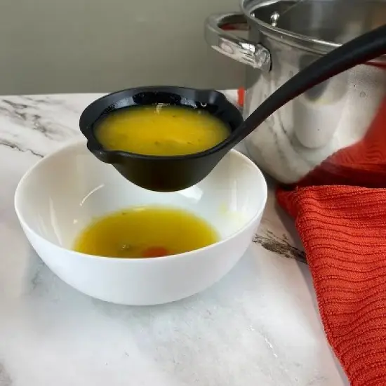 Racxily (6 pack) Kitchen Ladle, Black, Nylon, Soft Grip Handle, Dish Washer Safe image {1}