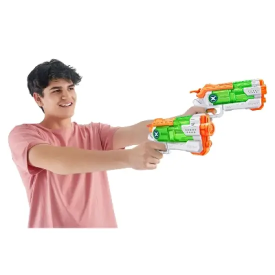 XSHOT Water Fast-Fill Micro Water Blaster Toy 2pk by ZURU: Manual ABS Blasters for Kids 5+ image {11}