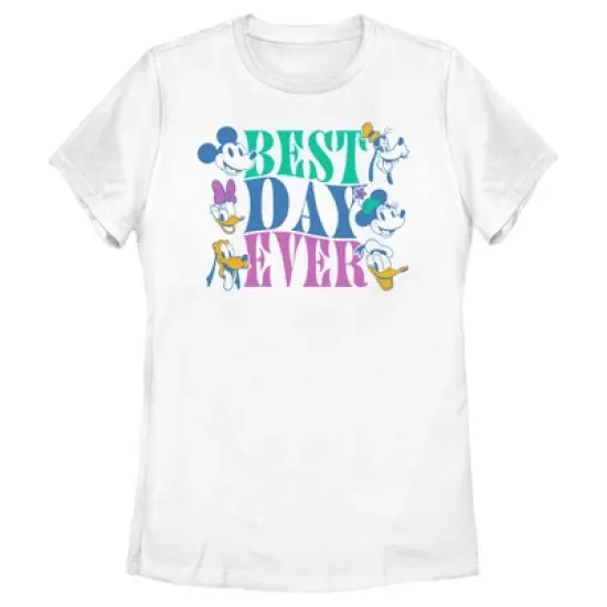 Women's Mickey & Friends Best Day Ever Crew T-Shirt image {3}