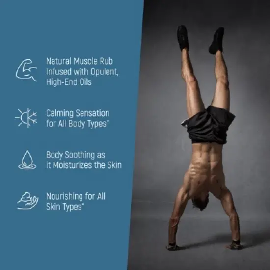 Magnum Solace Natural Muscle Rub For Soreness | Joint Pain Relief | Nourishing for All Skin Types | Calming Sensation |- (4 oz) image {3}