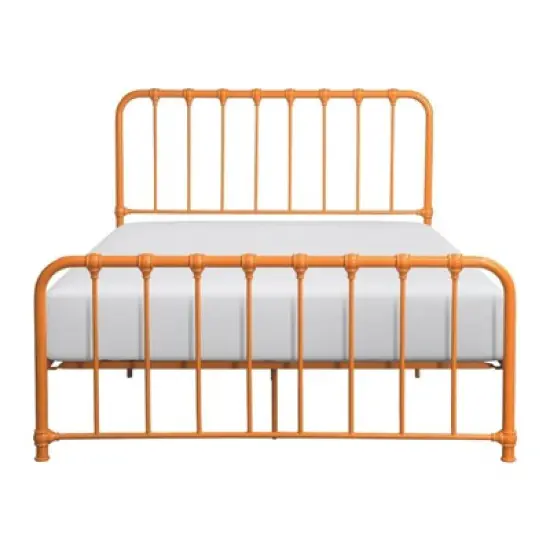 Bethany Queen Metal Platform Bed in Orange - Lexicon image {2}