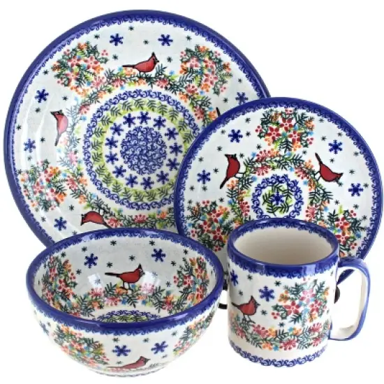 Blue Rose Polish Pottery Vena Dinnerware (16 PC) image {25}