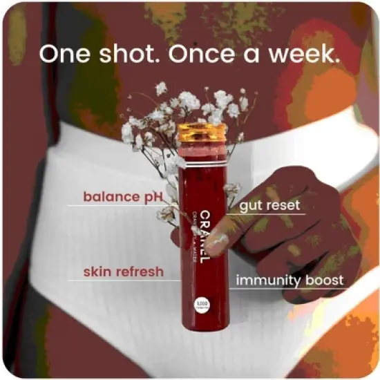 CRANEL UTI Support Cranberry Elixir 1X Bottle (Week Supply) Antibiotic-Free 3K Cranberries, 500mg PACs, No Added Sugar image {2}