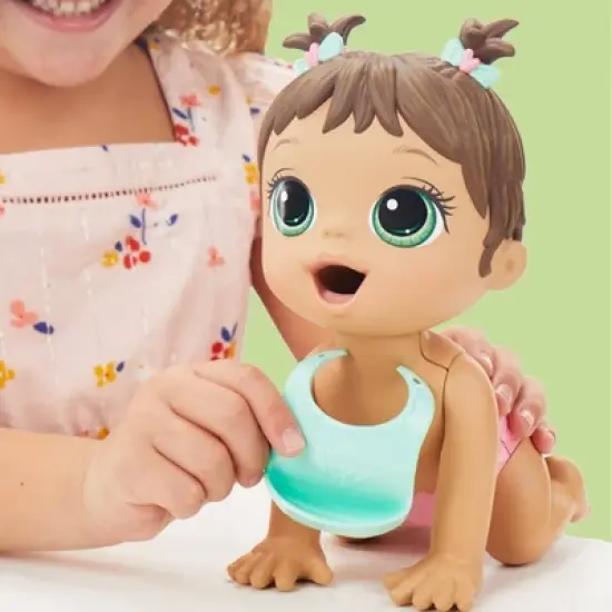 Baby Alive Lil Snacks Baby Doll - Brown Hair image {8}