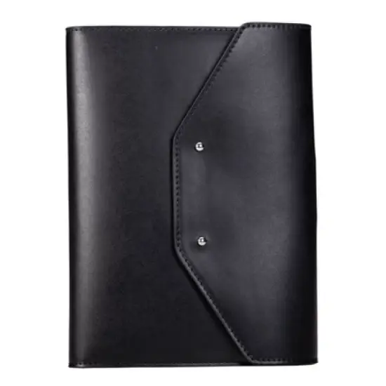 Case-it Tycoon Mini Padfolio Portfolio with Letter Size Writing Pad, Tri Fold Snap Closure image {3}
