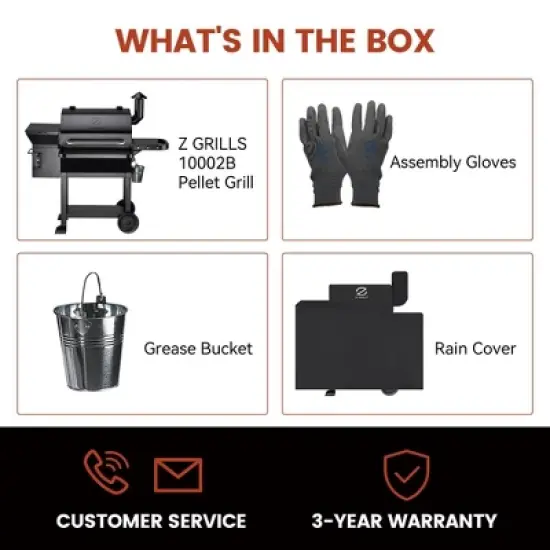 ZPG-10002B2E Wood Pellet Grill BBQ Smoker with Cover: Automated Feed, 1060 sq in - Z Grills image {10}