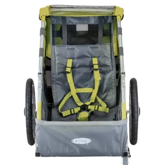 InStep Sync Singleton Bike Trailer - Green & Gray image {2}