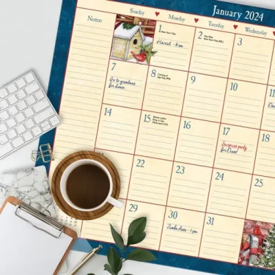 Lang 2024 Desktop Calendar 22"x17" Heart & Home image {3}