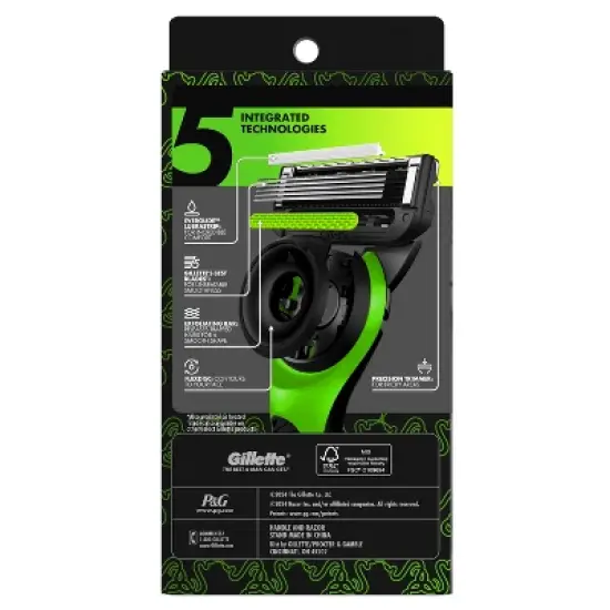 RAZER + Gillette Labs Exfoliating Bar Razor + 1 Razor Blade Refill & Premium Magnetic Stand image {8}
