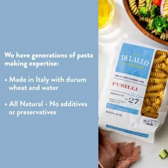 DeLallo Fusilli Pasta, 16 oz Bag, (7 Pack) image {1}