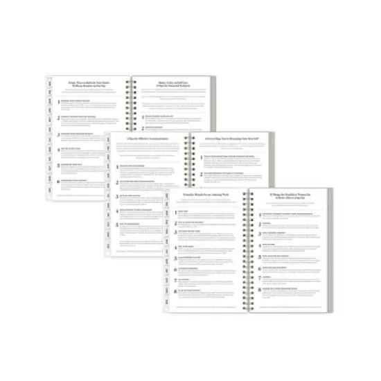 Blue Sky The Everygirl 5"x8" 2025-2026 Weekly/Monthly Wirebound Planner Printed Caro Gray Stripe image {8}