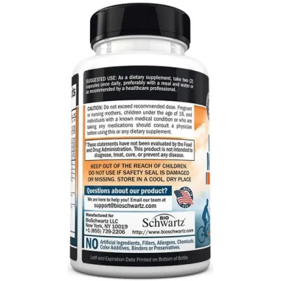 Men's 50+ Multivitamin Capsules, Bioschwartz, 60ct image {2}