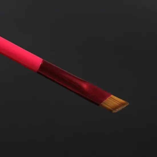 Unique Bargains Eyebrow Brush Multifunction Three-Dimensional Concealer Makeup Brush Coffee Red 4 Pcs image {4}