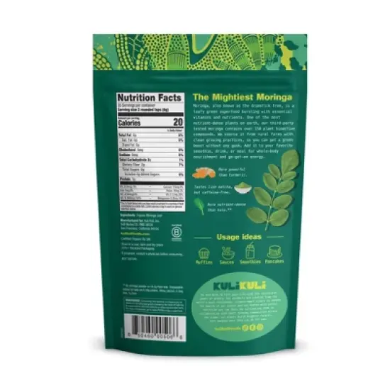 Kuli Kuli Organic Pure Moringa Dietary Supplement Powder - 7.4oz image {2}