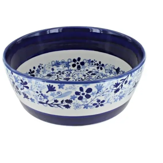 Blue Rose Polish Pottery M193 Manufaktura Serving Bowl image {4}