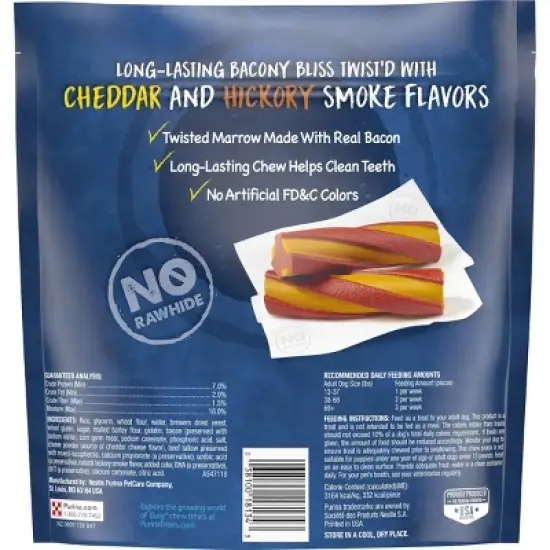 Busy Bone Twisted Chewy with Bacon Flavor Dog Treat - 36oz image {1}