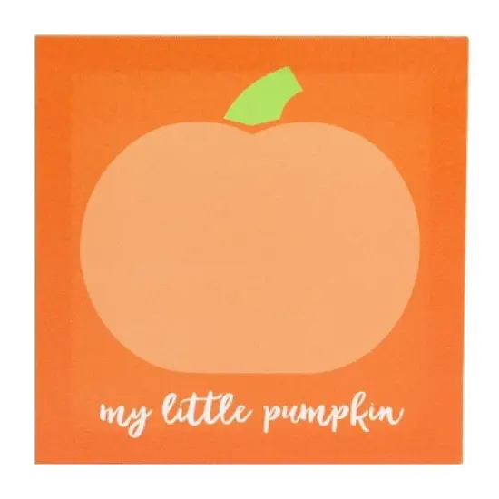 Pearhead My Little Pumpkin Halloween Canvas for Baby's Footprints image {2}