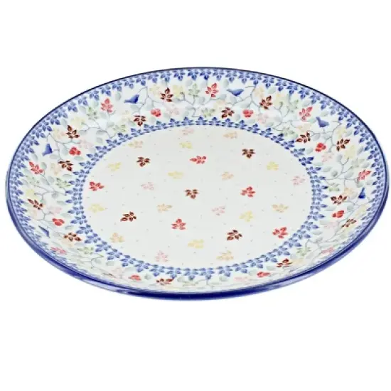Blue Rose Polish Pottery Ceramika Artystyczna Dinner Plate image {3}