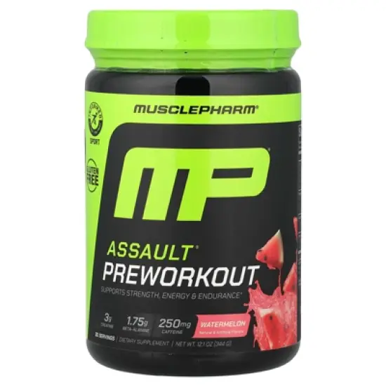 MusclePharm Assault&reg; Preworkout, Watermelon, 12.1 oz (344 g) image {4}