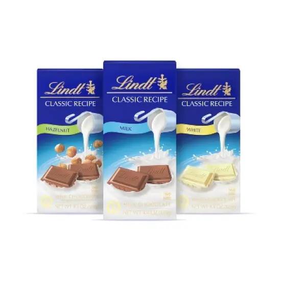 Lindt Classic Recipe Milk Chocolate Candy Bar - 4.4 oz. image {3}