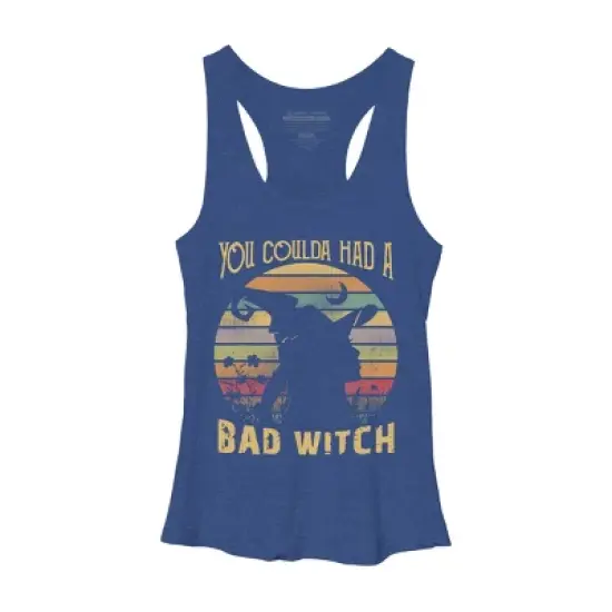 Women's Design By Humans Halloween Funny You Coulda Had Bad Witch By Ering Racerback Tank Top image {10}