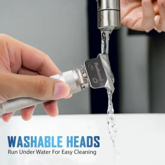 Barbasol Rechargeable Zero-Gapped Hanging T-Blade Trimmer with 3 Guide Combs - 7ct image {8}