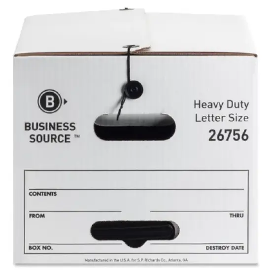 Business Source Heavy Duty Letter Size Storage Box image {5}