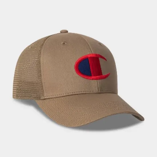 Champion Adult Logan Twill Trucker Hat - Khaki image {2}