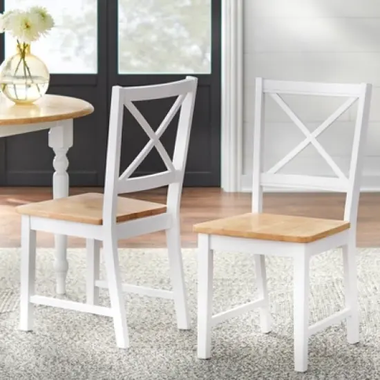 5pc Virginia Dining Set Wood/White - Buylateral image {4}