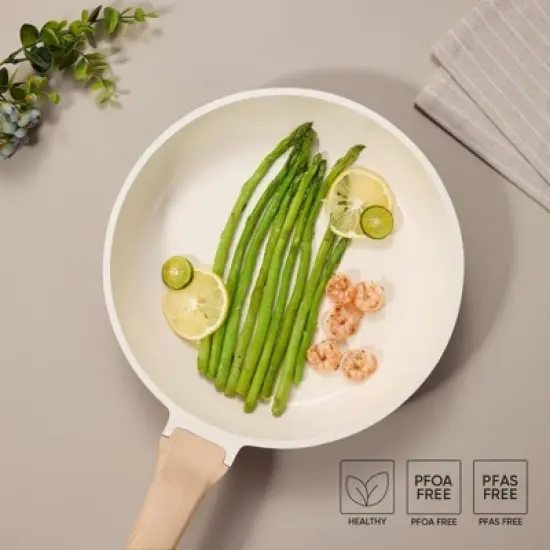 BRINJOY 10-Piece Nonstick Cookware Set - Granite Coated Induction Cooktop Safe Kitchen Set, Black image {3}