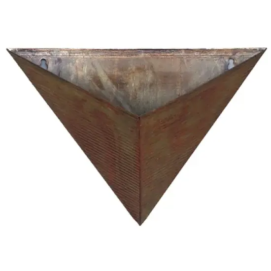 Modern Home Living Wall Galvanized Steel/Zinc Triangular Succulent/Herb Planter image {1}
