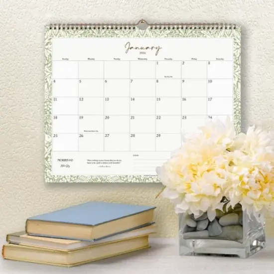 Morris & Co. by Blue Sky 15"x12" 2026&nbsp;Wirebound Monthly Wall Calendar Multi Design image {1}