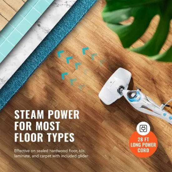 PurSteam 10-in-1 Steam Mop, Floor Steamer with Detachable Handheld Steam Cleaner for Tile, Hardwood Floors image {3}