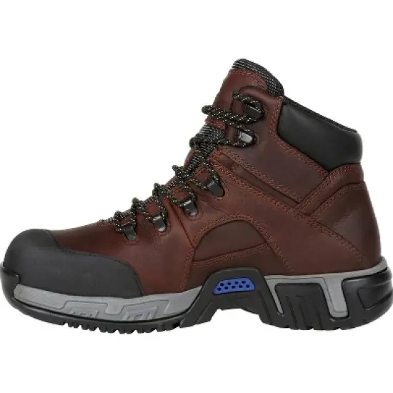 Men's Michelin HydroEdge Steel Toe Waterproof Work Boot, XHY662, Black, Size 9 image {4}