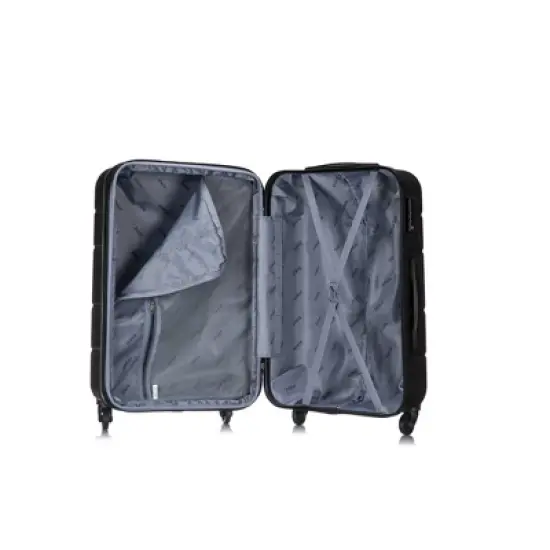 DUKAP Rodez Lightweight Hardside Large Checked Spinner Suitcase image {7}