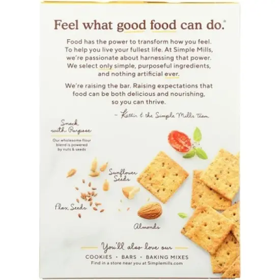 Simple Mills Sun-Dried Tomato & Basil Almond Flour Crackers - Case of 6/4.25 oz image {2}