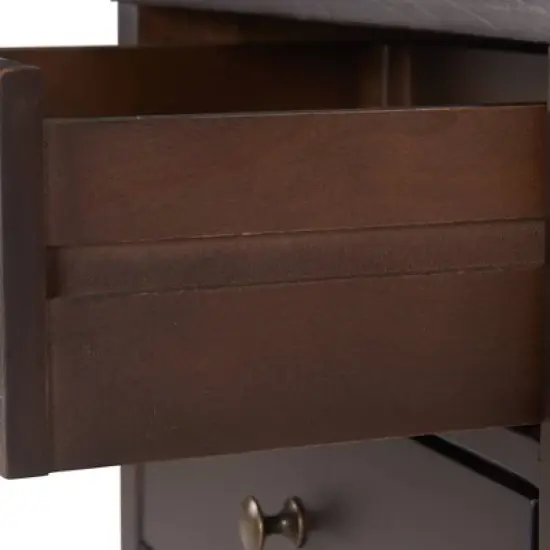 Finley Solid Wood 3 Drawer Nightstand - ClickDecor image {5}