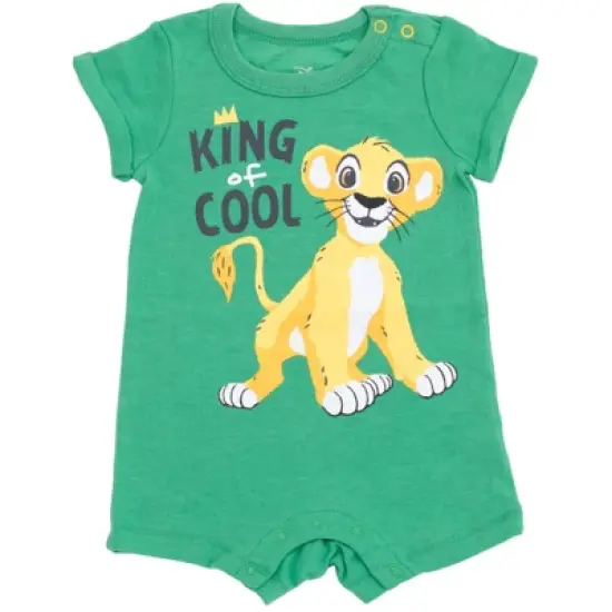 Disney Lion King,Mickey Mouse,Winnie the Pooh Simba Baby Romper and Sunhat Newborn to Infant  image {1}