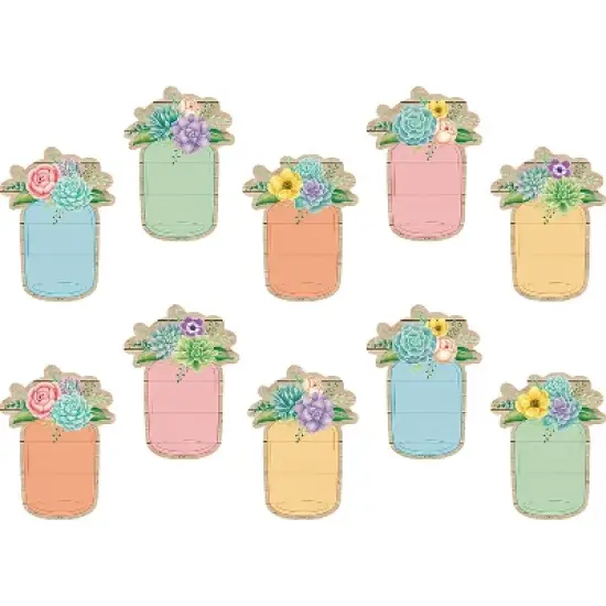 Teacher Created Resources Rustic Bloom Mason Jars Accents 30 Per Pack 3 Packs (TCR8551-3) image {1}