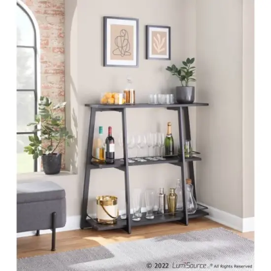 41" Converge 3 Shelf Vertical Bookcase - Lumisource image {8}