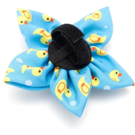 The Worthy Dog Rubber Duck Flower Adjustable Collar Attachment Accessory image {2}