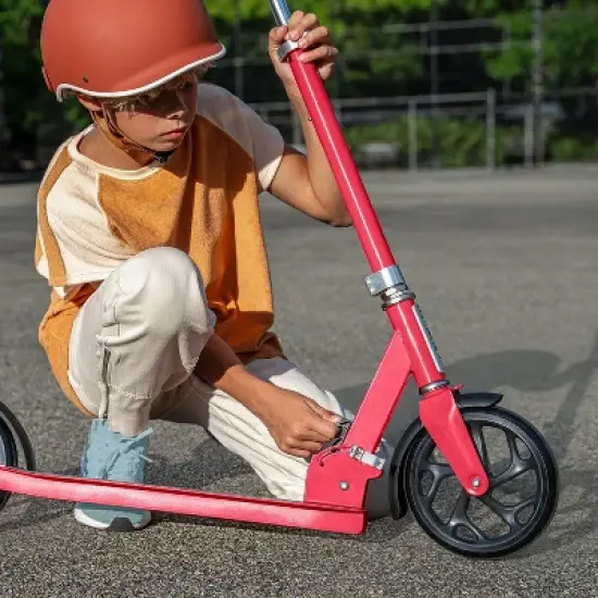 Jetson Hex Kick Scooter - Red: Aluminum Frame, Adjustable Handlebar, 220 lb Capacity image {8}