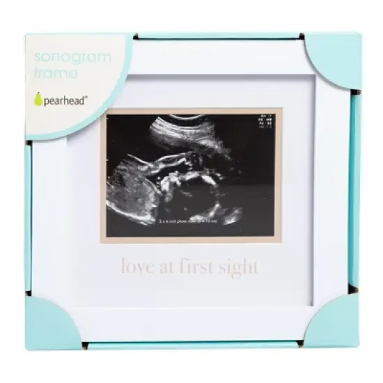 Pearhead 3" x 4" Love at First Sight Sonogram Frame image {4}