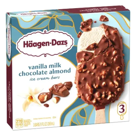 Haagen Dazs Vanilla & Almond Ice Cream Bar - 3pk image {9}